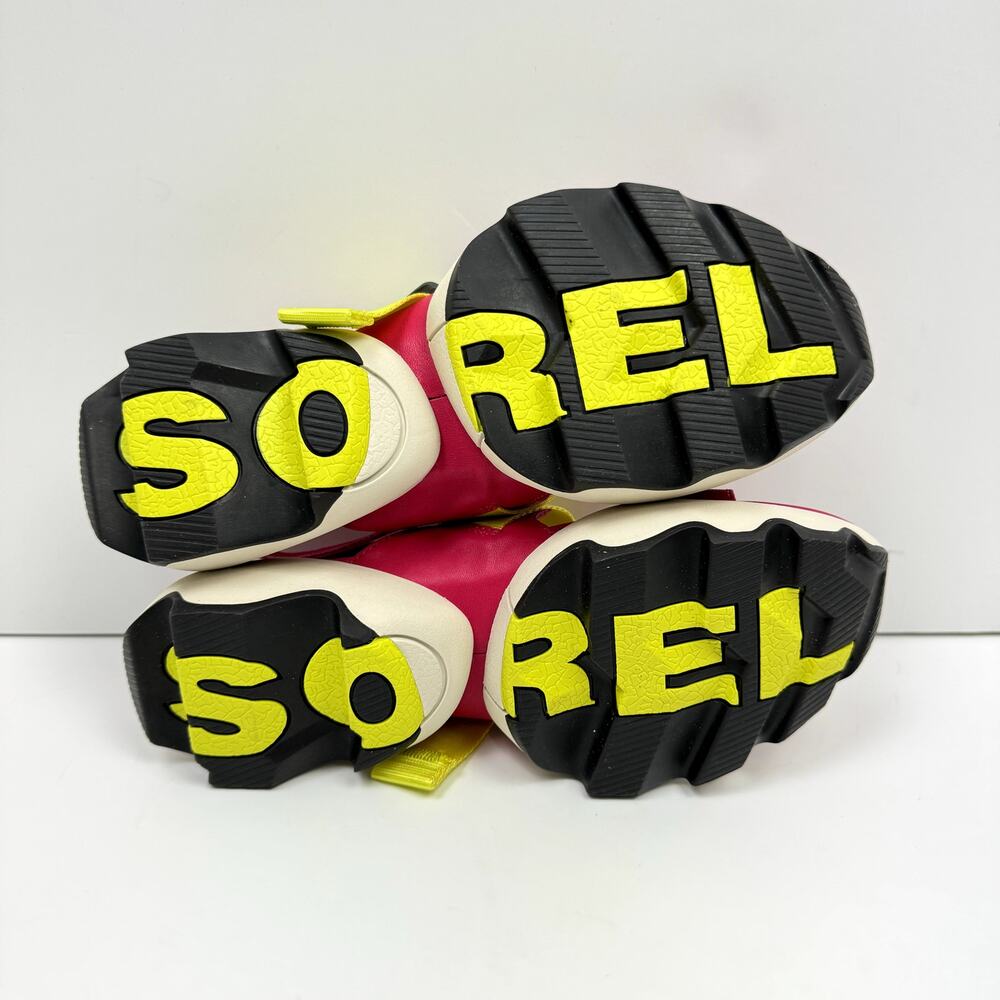 NEW Sorel Kinetic Impact Pink & Neon Yellow Outdoor Performance Sling Sandals - Picture 13 of 13